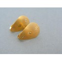 Zlaté dámske náušnice žlté zlato zaujímavy tvar aj vzor DN169Z