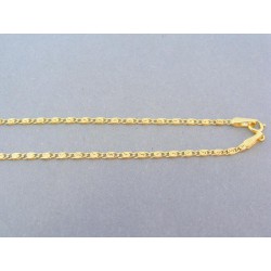 Zlatá retiazka so zaujímavymi vzormi žlté zlato DR45166Z