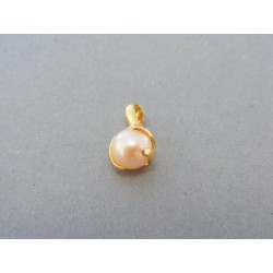 Zlatý prívesok ozdoba perla žlté zlato DI149Z