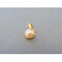 Zlatý prívesok ozdoba perla žlté zlato DI149Z