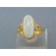 Elegantný dámsky prsteň žlté zlato opál