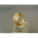Zlatý prsteň dámsky so zirkónmi žlté zlato VP54342Z