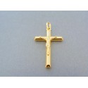 Zlatý prívesok krížik žlté zlato s Ježišom VIK223Z