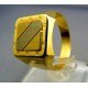 Pánsky prsteň z dvojfarebného zlata