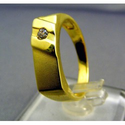 Zlatý pánsky prsteň so zirkónom VP62520