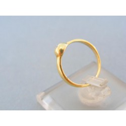 Zlatý prsteň jemný žlté zlato malý zirkónik DP46152Z