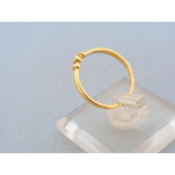 Zlatý dámsky prsteň žlté zlato s malým zirkónikom DP50152Z