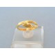 Vzorovaný prsteň had žlté zlato