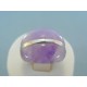Strieborný prsteň fialový kameň