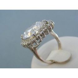 Strieborný prsteň zdobený Swarovským krištáľom elegantný VPS531280
