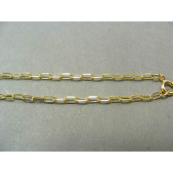 Zlatá retiazka žlté zlato pilovaný vzor tenký DR45468