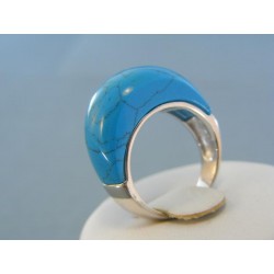 Strieborný prsteň s modrým kameňom VPS54704