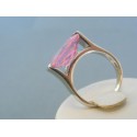 Strieborný dámsky prsteň ružový zirkón VPS55777