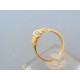Očarujúci dámsky prsteň žlté zlato zirkóniky VP50296Z