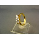 Zlatý dámsky prsteň so zirkónom žlté zlato VP53277Z