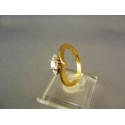 Zlatý dámsky prsteň so zirkónom v korunke VP56364Z