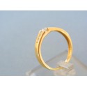 Pekný dámsky prsteň žlté zlato kamienky zirkónu VP58237Z