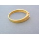 Pekný dámsky prsteň žlté zlato kamienky zirkónu VP58237Z