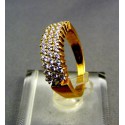 Zlatý dámsky prsteň žlté zlato male kamienky zirkónu VP56541Z
