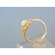 Elegantný dámsky prsteň žlté zlato opál zirkón VP56310Z