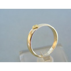 Zlatý dámsky prsteň žlté zlato zirkón VP53258Z