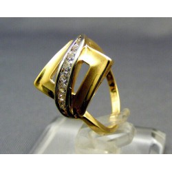 Zlatý prsteň viacfarebné zlata male kamienky VP54265V