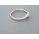 Jemný prsteň biele zlato dámsky VP57189B