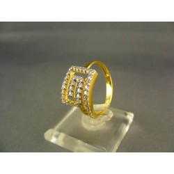 Zlatý dámsky prsteň netradičný žlté zlato DP58328Z