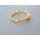 Jemný prsteň žlté zlato zirkón DP54194Z