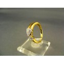 Zlatý dámsky prsteň so zirkónom žlté zlato DP54338Z