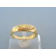 Pekný dámsky prsteň žlté zlato zirkóny VP58315Z