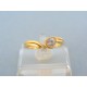 Jemný zlatý prsteň žlté zlato zirkón VP573Z