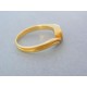 Jemný zlatý prsteň žlté zlato zirkón VP573Z