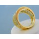 Široký vzorovaný zlatý prsteň žlté zlato VP57361Z