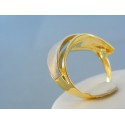 Zlatý dámsky prsteň dvojfarebné zlato VP57689V