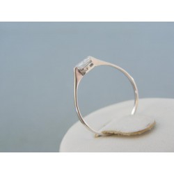 Jemný prsteň biele zlato zirkón VP57101B