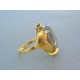 Vzorovaný dámsky prsteň žlté zlato kameň VP59573Z