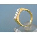 Zlatý pánsky prsteň žlté biele zlato VP68459V