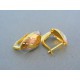 Zlaté dámske náušnice viacfarebné zlato VA212V