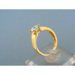 Zlatý dámsky prsteň žlté zlato zirkón v korunke VP55293Z
