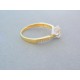 Zlatý prsteň žlté biele zlato zirkón VP55188V