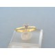 Jemný dámsky prsteň žlté zlato zirkón DP49141Z