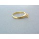Jemný zlatý prsteň žlté zlato zirkón DP54235Z