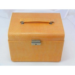 Kožený kufrík svetlohnedý 4650D