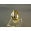 Zlatý prsteň s malými zirkónikmi žlté zlato VP55313Z