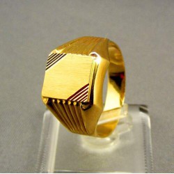 Zlatý pánsky prsteň pečatný žlté zlato VP67614Z
