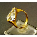 Zlatý dámsky prsteň so zirkónom žlté zlato VP55424Z