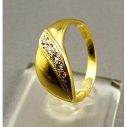 Zlatý dámsky prsteň s leskom žlté zlato  VP55327Z