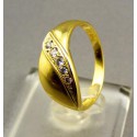 Zlatý dámsky prsteň s leskom žlté zlato  VP55327Z