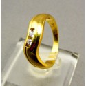 Zlatý dámsky prsteň jednoduchý žlté zlato VP54385Z